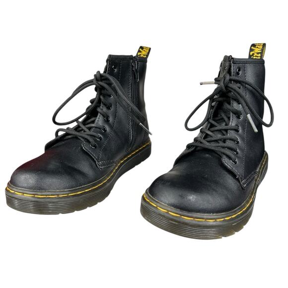 Dr. Martens Unisex Zavala J Black Lace Up Combat Boot Size M 4 W 5 - Picture 6 of 10